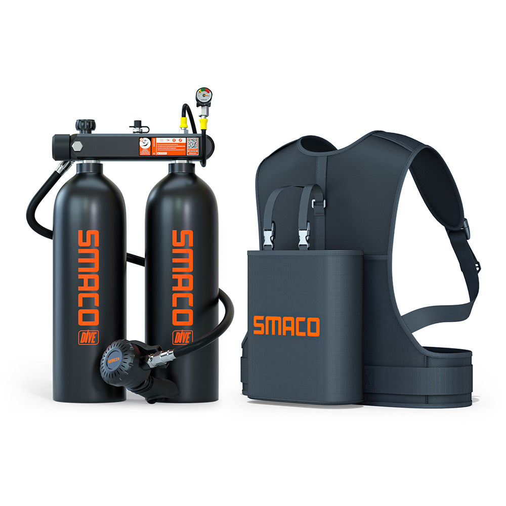 S700Max 2.0L Double Mini Scuba Tanks – SmacoSports