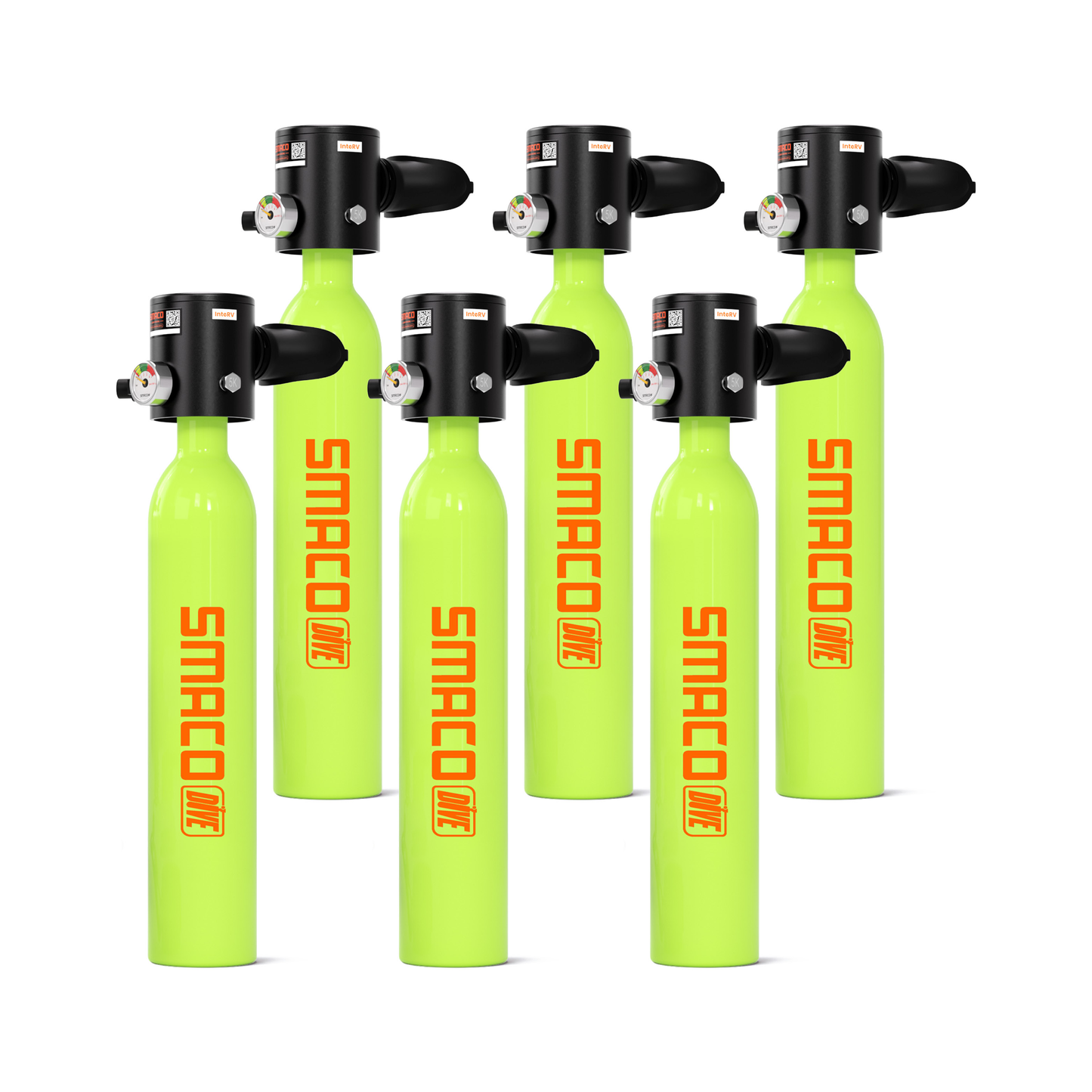 S300 0.5L Mini Scuba Tank Bundle - 6 Pack