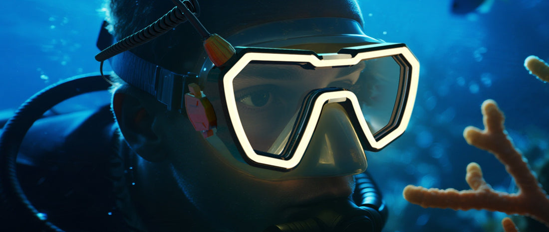 Redefine Underwater Vision: Discover the SMACO NOVA M1 Smart Anti-Fog Dive Mask with LED Light