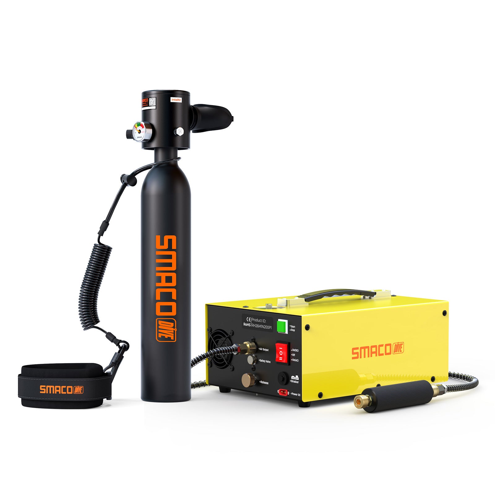 S300 0.5L Mini Scuba Tank – Shoebox