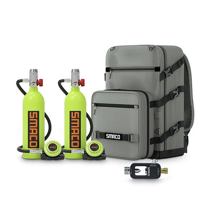 S400 1.0L Mini Scuba Tanks - 2 Tank Set