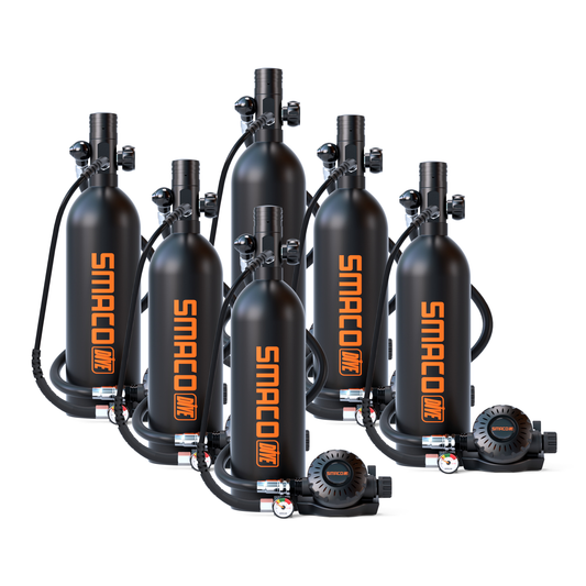 S400Plus 1.0L Mini Scuba Tank Bundle - 6 Pack