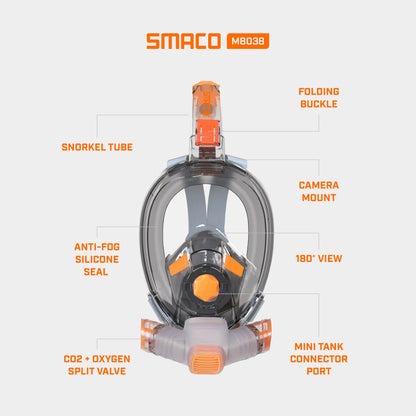 M8038 Full Face Snorkel & Dive Mask