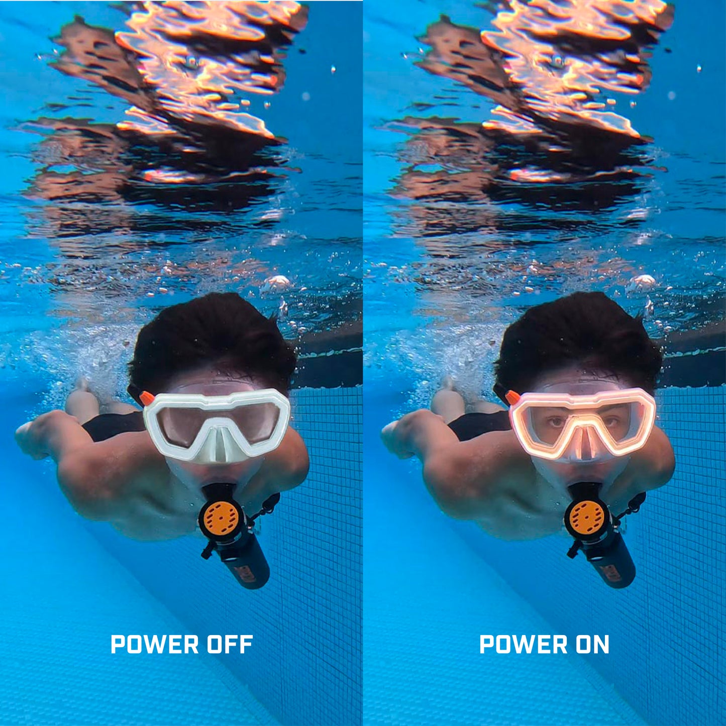 NOVA M1 LED Anti-Fog Snorkel & Dive Mask