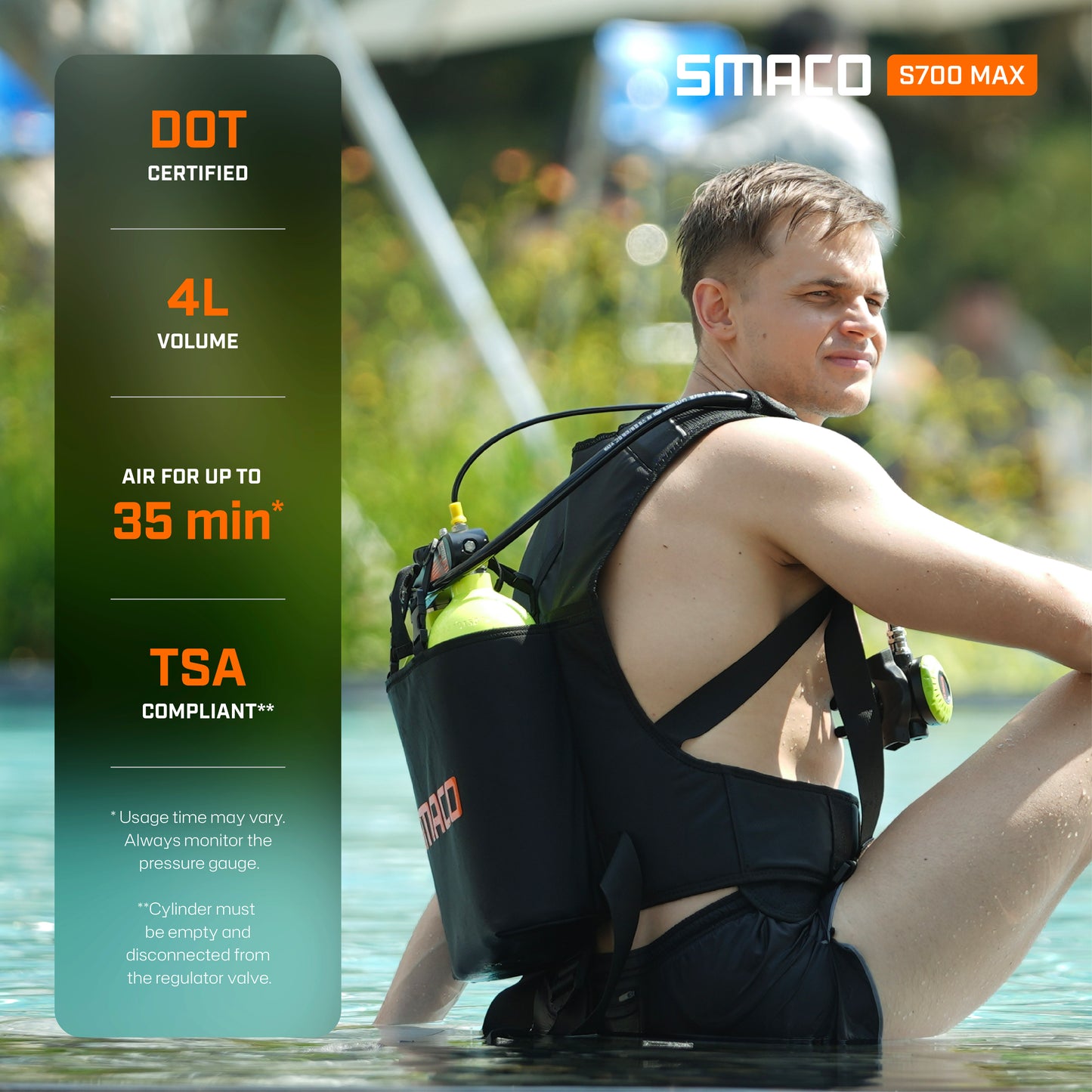 S700Max 2.0L Double Mini Scuba Tanks