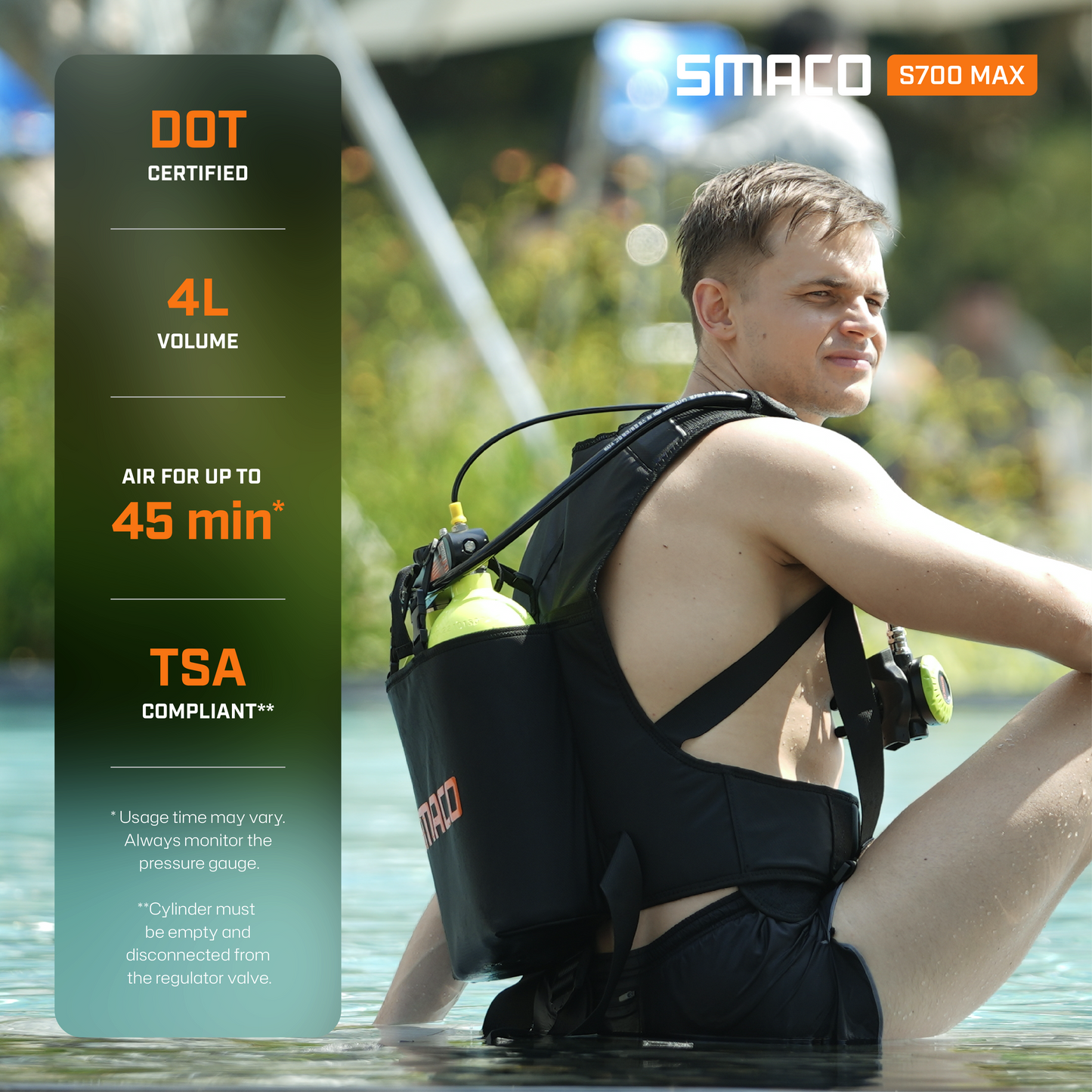 S700Max 2.0L Double Mini Scuba Tanks