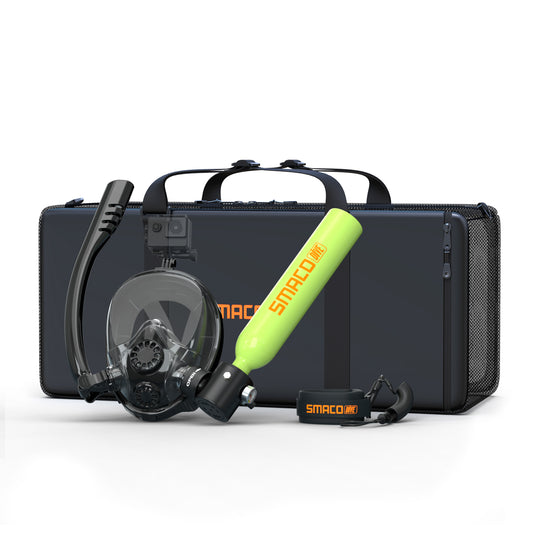 K2 Full Face Snorkel & Dive Mask with S300/S300Pro Mini Scuba Tank
