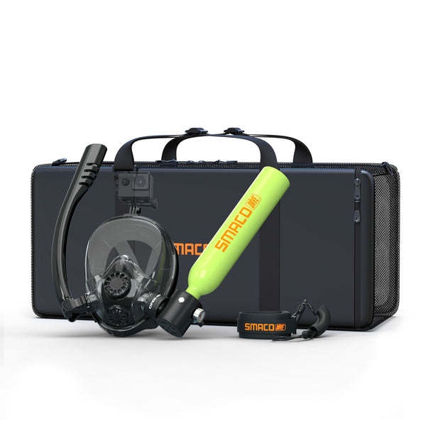 K2 Full Face Snorkel & Dive Mask with S300/S300Pro Mini Scuba Tank