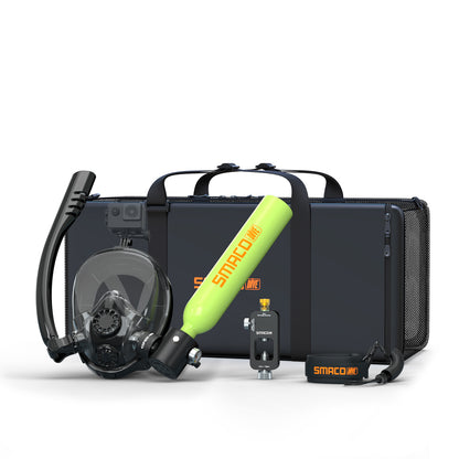 K2 Full Face Snorkel & Dive Mask with S300/S300Pro Mini Scuba Tank