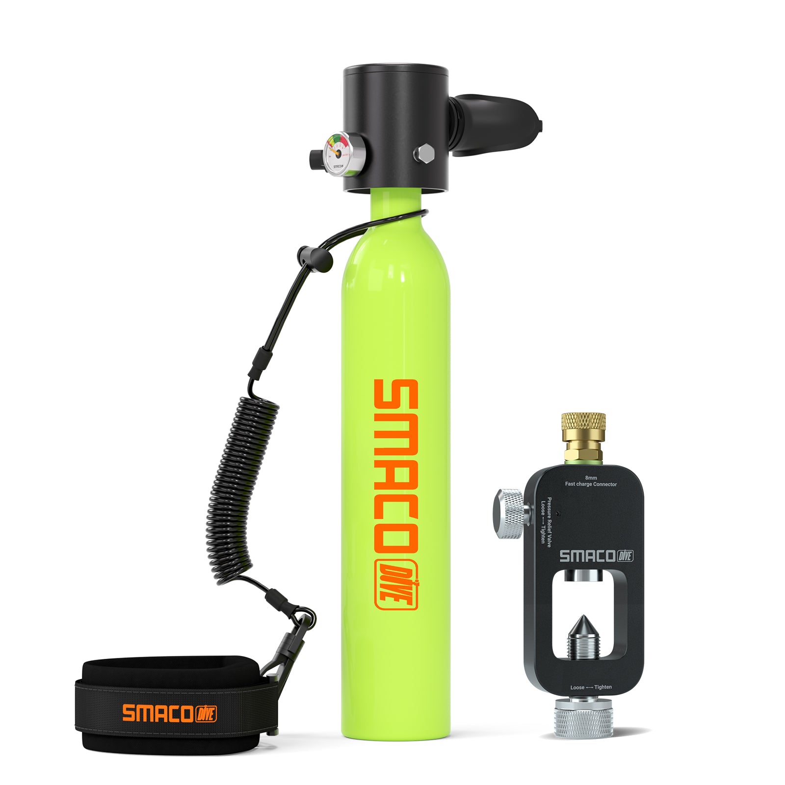 SMACO S300 0.5L Mini Scuba Tank with Refill Adapter