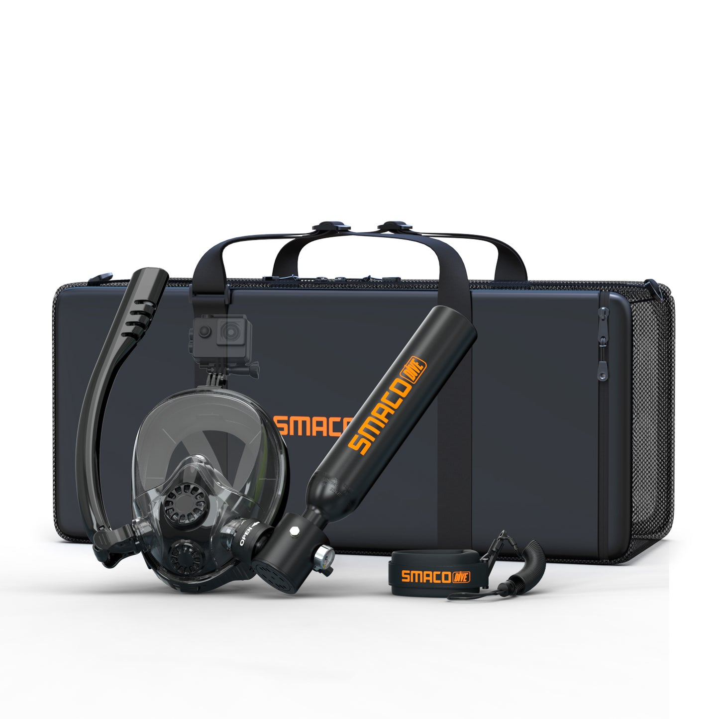 K2 Full Face Snorkel & Dive Mask with S300/S300Pro Mini Scuba Tank