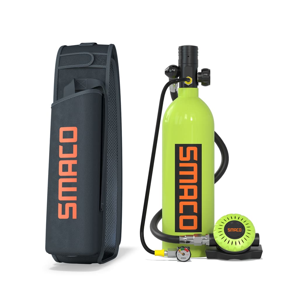 S400Plus 1.0L Mini Scuba Tank Green / None