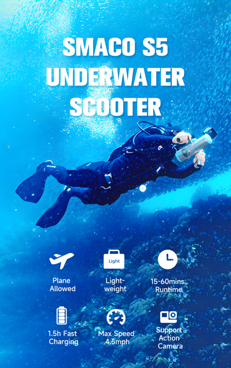 Pre-Order SMACO™ S5 Underwater Scooter Sea scooter